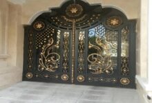 درب آهنی حیاط در فولادشهر