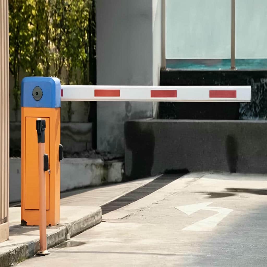 راهبند پارکینگ اصفهان با پایه نصب شده راهبند پارکینگ اصفهان با پایه نصب شده