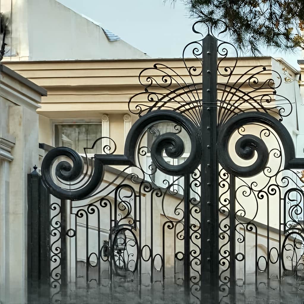 درب پارکینگ سنگین شاسی دوبل دو لنگه در اصفهان