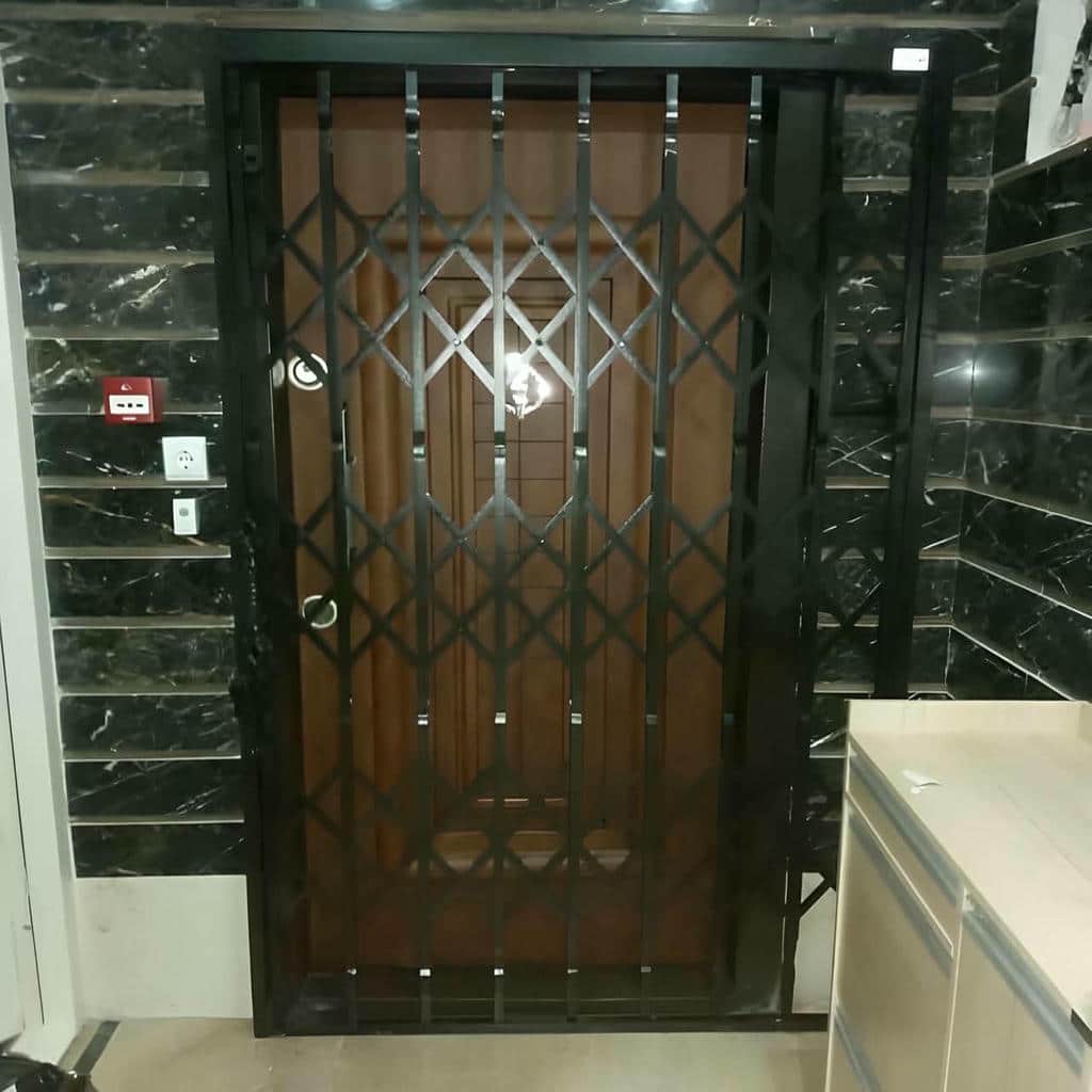خرید درب آکاردئونی طرح دار لوزی با مشخصات فنی در اصفهان