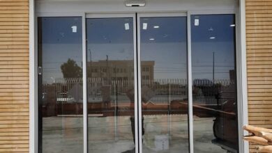 11 مدل درب اتوماتیک شیشه ای لولایی سنسوردار در اصفهان