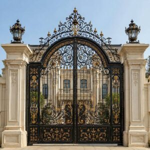 13 طرح درب حیاط ویلایی قوسی در اصفهان