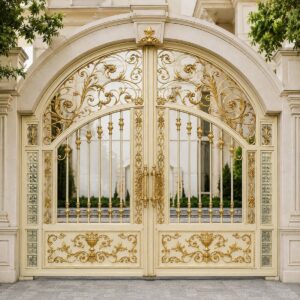 7 مدل درب پارکینگ حیاط لولایی در اصفهان