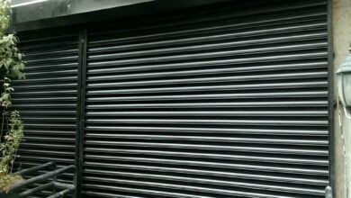 9 نمونه کرکره برقی رنگی نمای فروشگاه در اصفهان