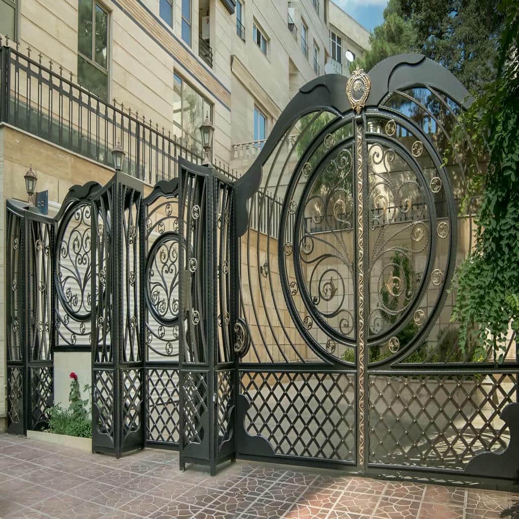 12 مدل درب باغ فلزی لولایی در اصفهان