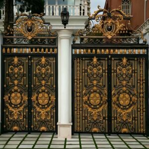 9 نمونه درب باغی ویلایی فرفورژه در اصفهان
