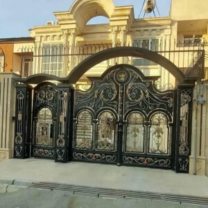 14 طرح درب فلزی دو لنگه پارکینگ در اصفهان