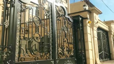 10 مدل درب حیاط مشبک نورگیر در اصفهان