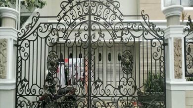 6 مدل درب ساختمان مدرن نمای سنگ در اصفهان