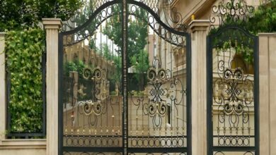 6 طرح درب پارکینگ فلزی دو لنگه در اصفهان
