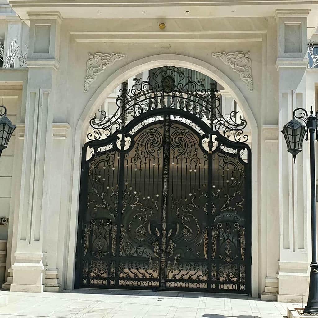 خرید درب ورودی ساختمان فلزی لابی مدرن در اصفهان