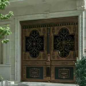 13 مدل درب پارکینگ آهنی ساده قاب دار در اصفهان