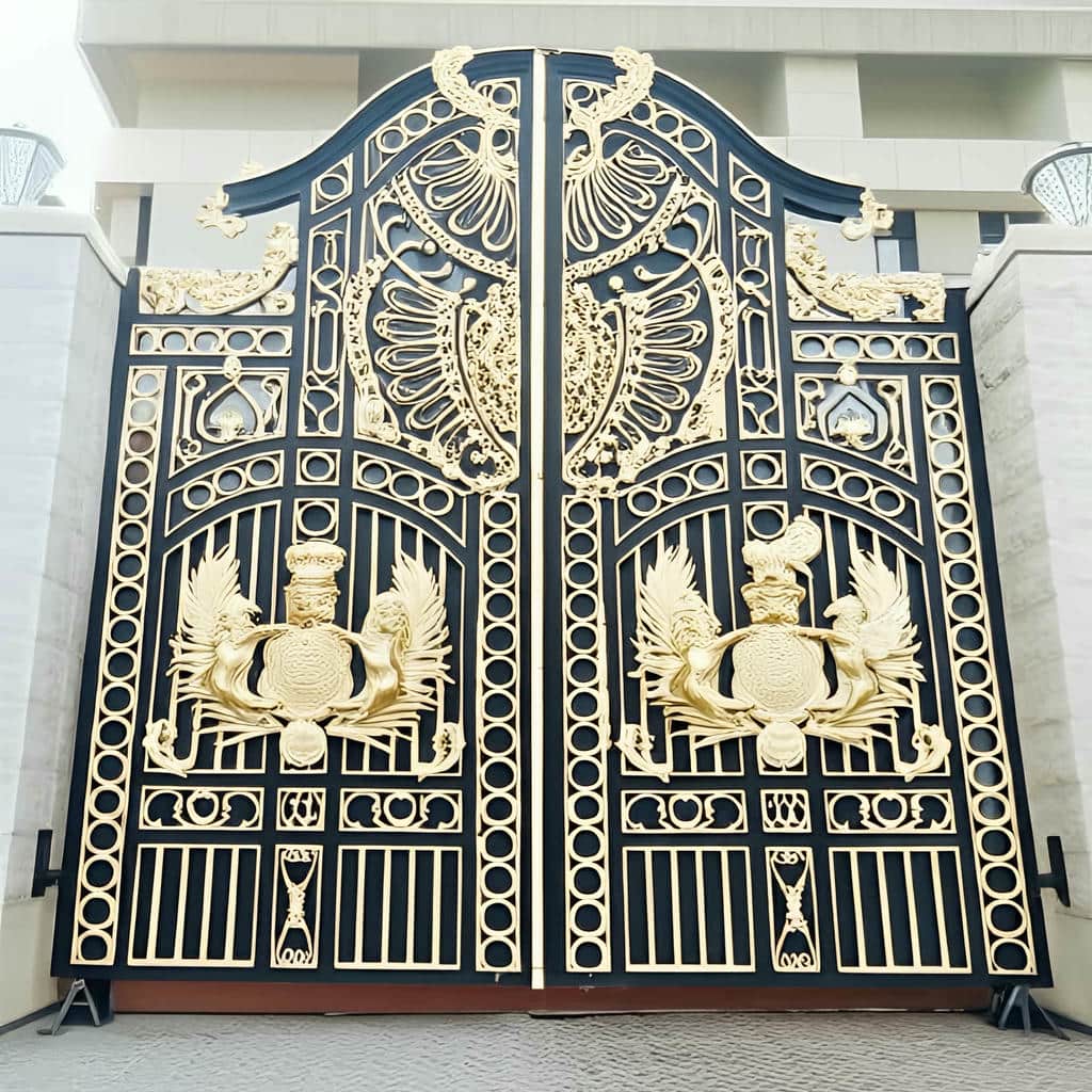 ساخت درب آهنی برش لیزری ورودی با شاسی مقاوم در اصفهان