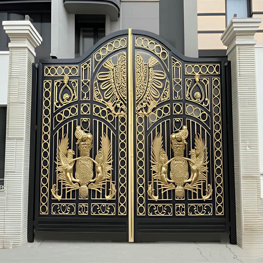قیمت درب حیاط ویلایی قوسی با ساختار مقاوم در اصفهان