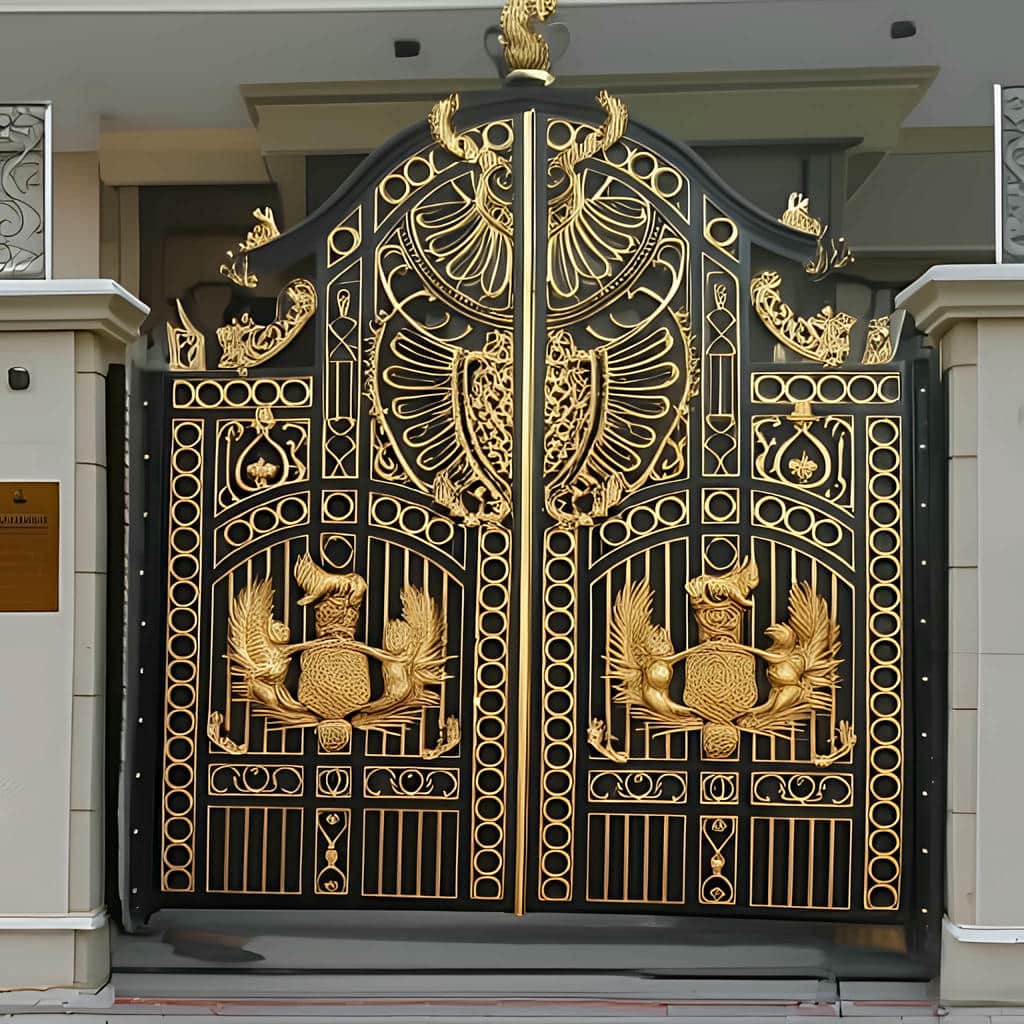 اجرای درب حیاط ورودی محوطه ریلی با زیرسازی دقیق در اصفهان
