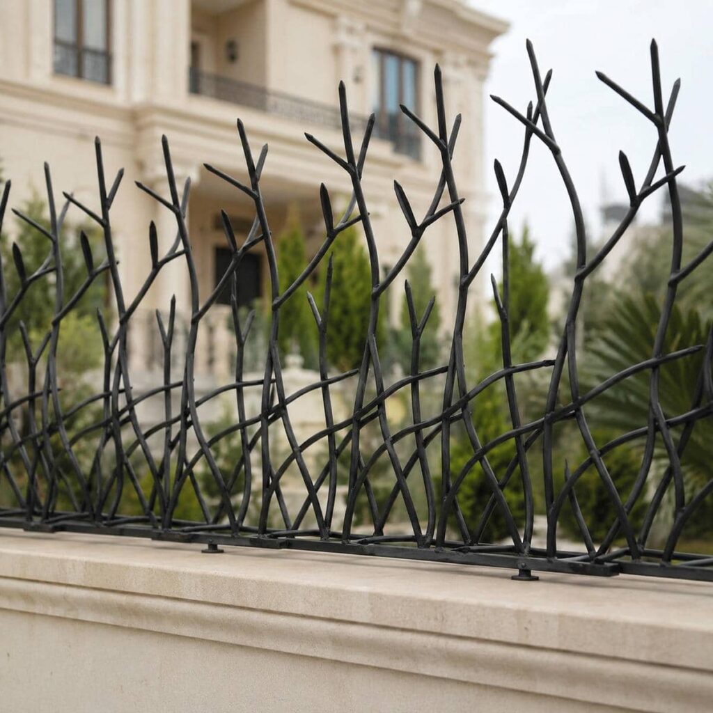حفاظ روی دیوار باغ محوطه لیلیوم با فرم منظم در اصفهان