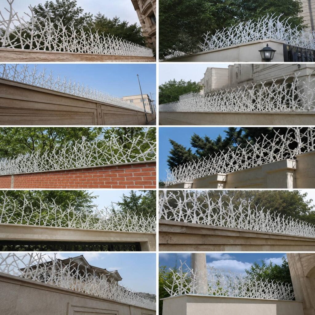 نرده حفاظ دیوار ساده عمودی با فاصله میله یکنواخت در اصفهان نرده حفاظ دیوار ساده عمودی با فاصله میله یکنواخت در اصفهان
