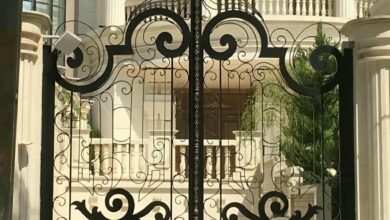 8 مدل درب حیاط شاسی سنگین در اصفهان