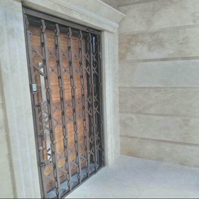 نرده آکاردئونی سفارشی پروژه نوساز اصفهان
