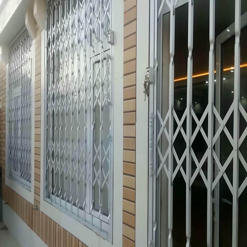 گارد آکاردئونی فلزی با قفل مقاوم