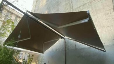 سایبان تراس ایرانی سفارشی نصب شده در اصفهان