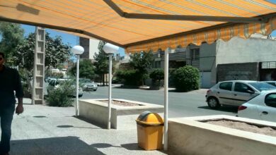 سایبان فول باکس سفید سفارشی در اصفهان