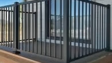 نرده بالکن سفارشی سفید برای تراس خانه در اصفهان
