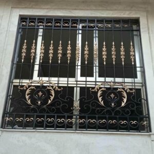 نرده پنجره مشکی مقاوم در اصفهان