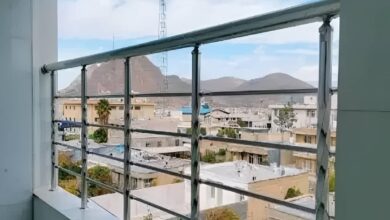 نرده کلاسیک بالکن مشکی سفارشی در اصفهان