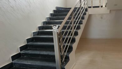 نرده استیل بالکن مدرن برای پروژه گرم در اصفهان
