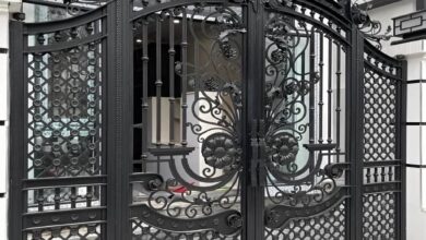 درب حیاط سفارشی فلزی با اندازه گیری دقیق اصفهان