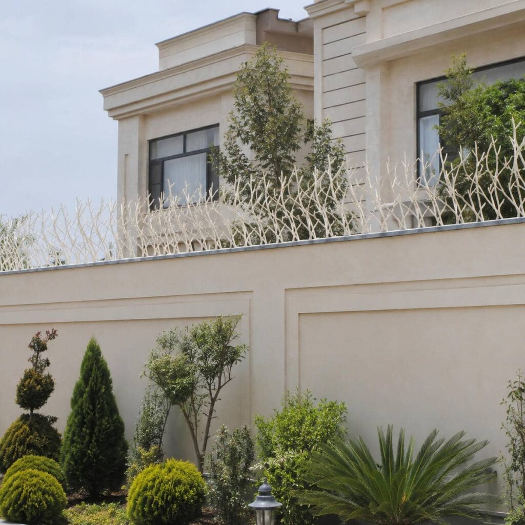 نرده دیوار حیاط سفارشی دهانه بزرگ اصفهان