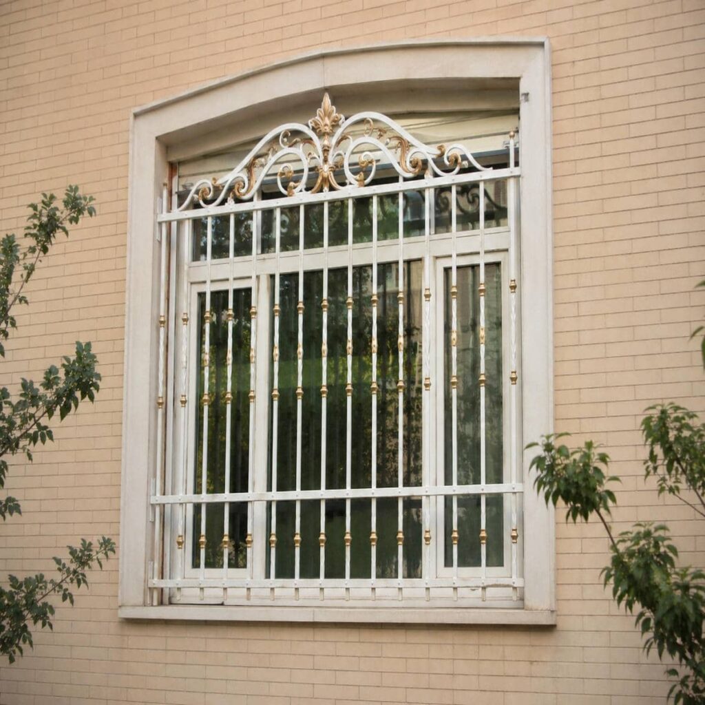 نرده پنجره فلزی با ابعاد سفارشی