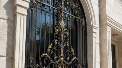 نرده پنجره آهنی ویلایی در اصفهان