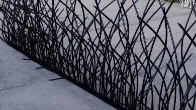 حفاظ نیزار مشکی با ابعاد سفارشی اصفهان